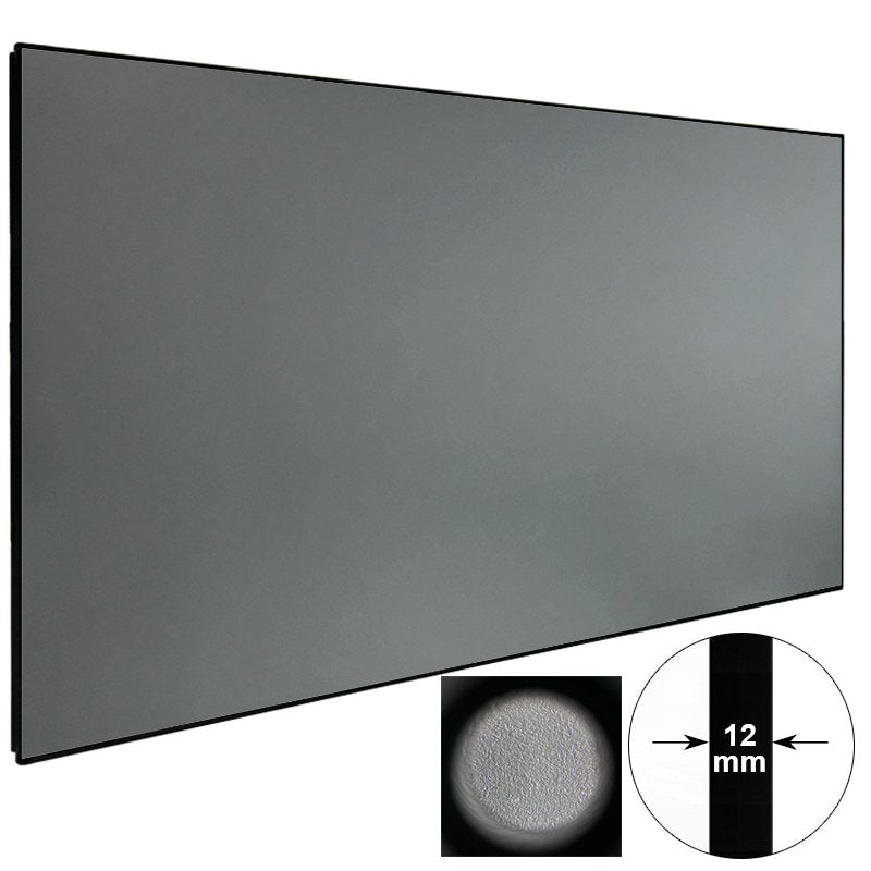 Ambient Light Rejecting Ultra Short Throw Projector Screen With Ultra Thin Frame