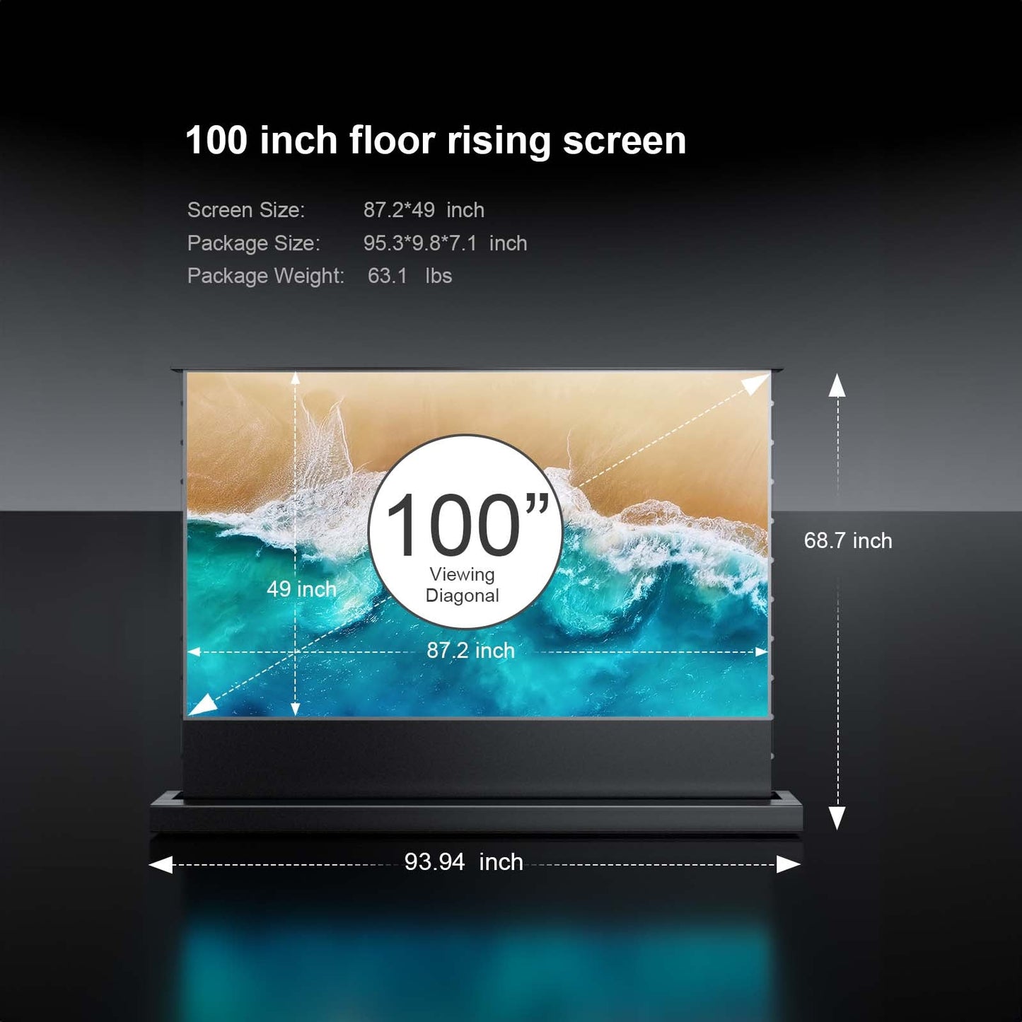 Floor Rising Screen&Projector