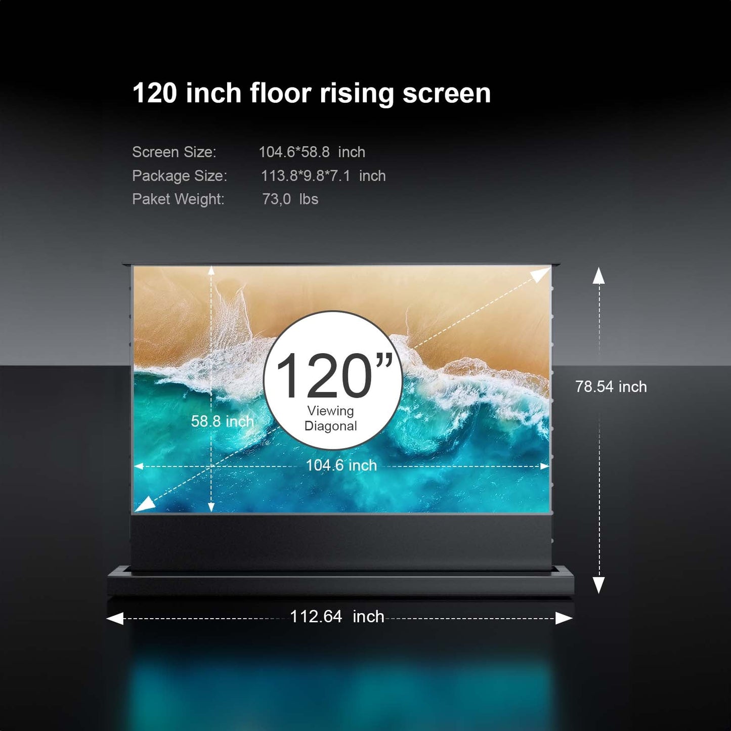 Floor Rising Screen&Projector