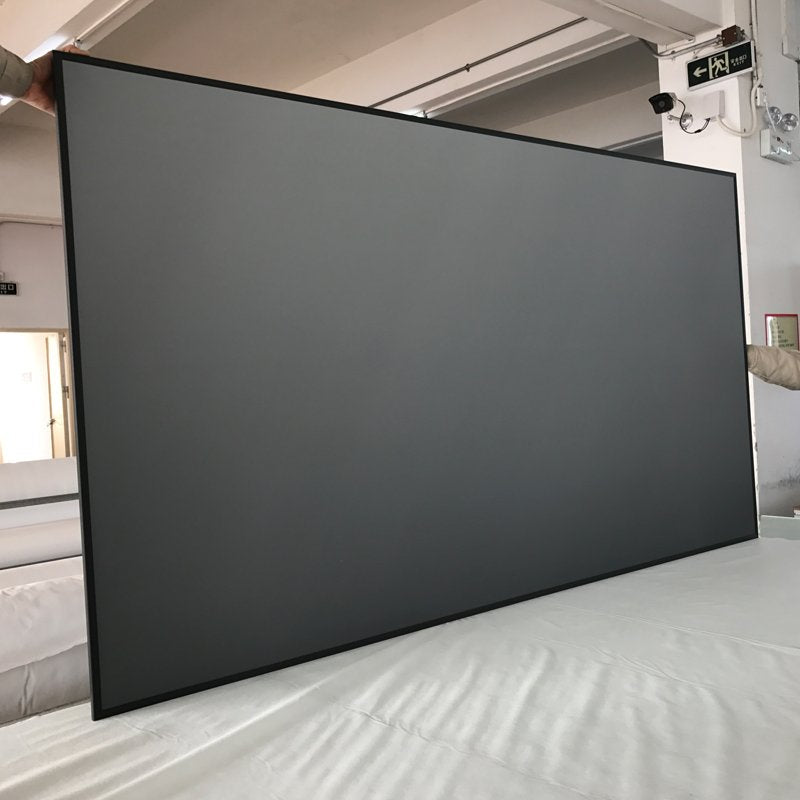 Ambient Light Rejecting Ultra Short Throw Projector Screen With Ultra Thin Frame